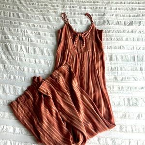 American Eagle romper striped size extra extra small pink and white